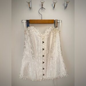 Elegant White Corset Top